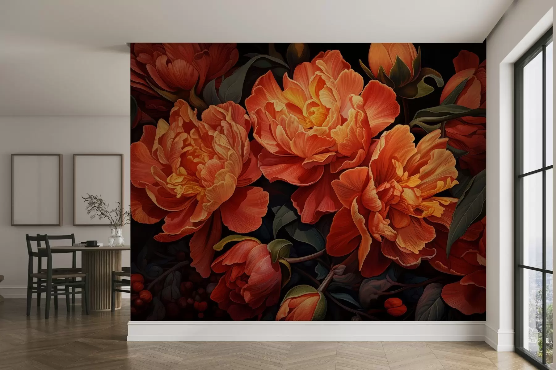 Fototapetai Šiltas gėlių vakaras w05044
