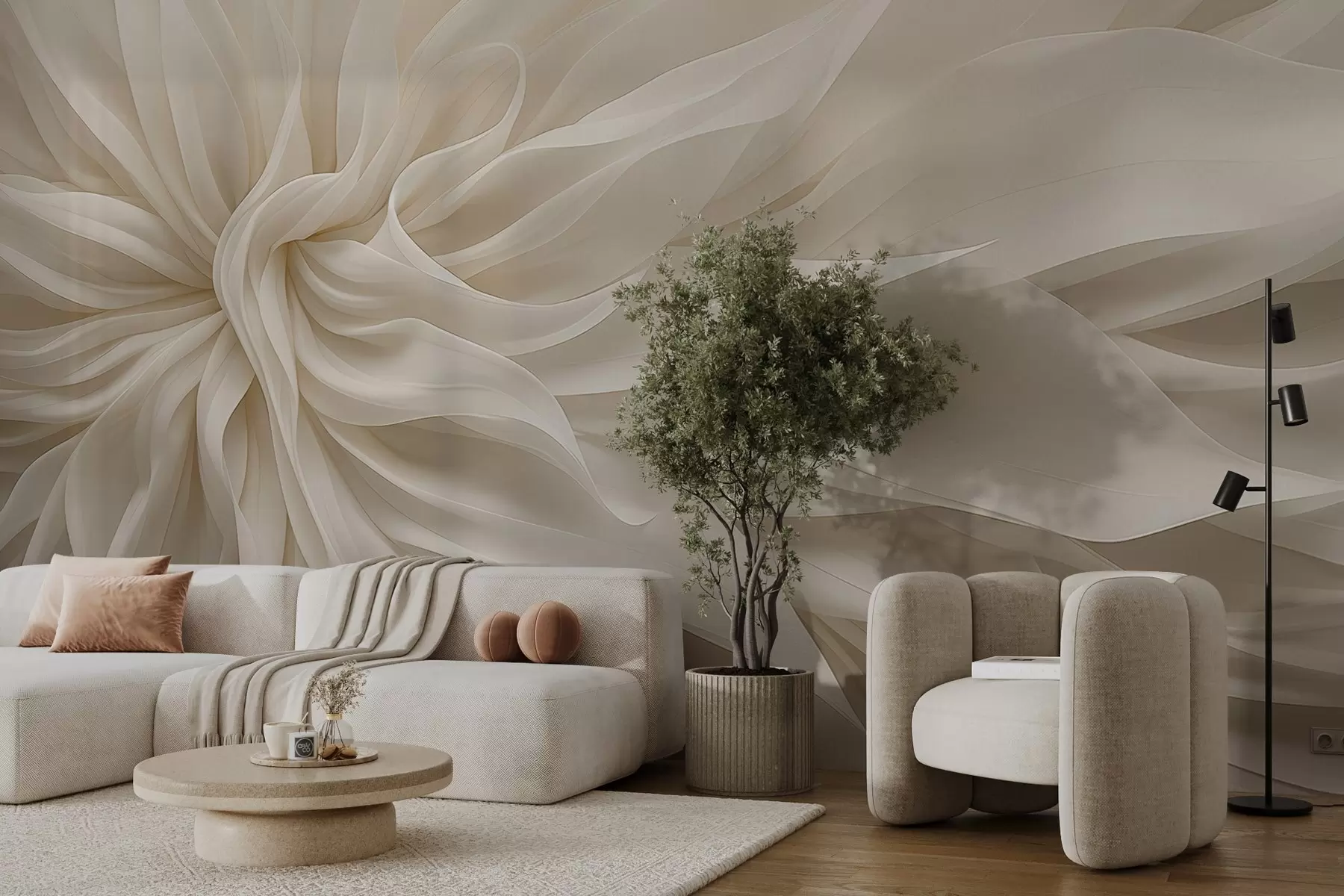 Fototapetai Šilko šviesos žiedlapiai w05050