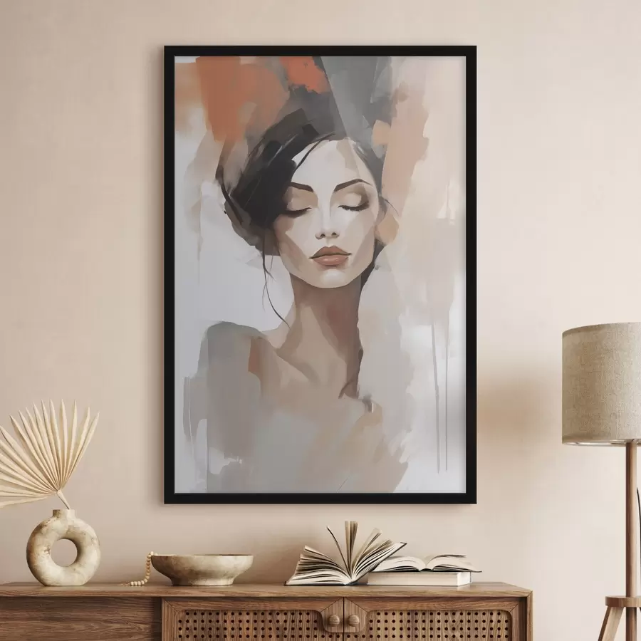 Fototapetai Abstraktus merginos portretas f47151