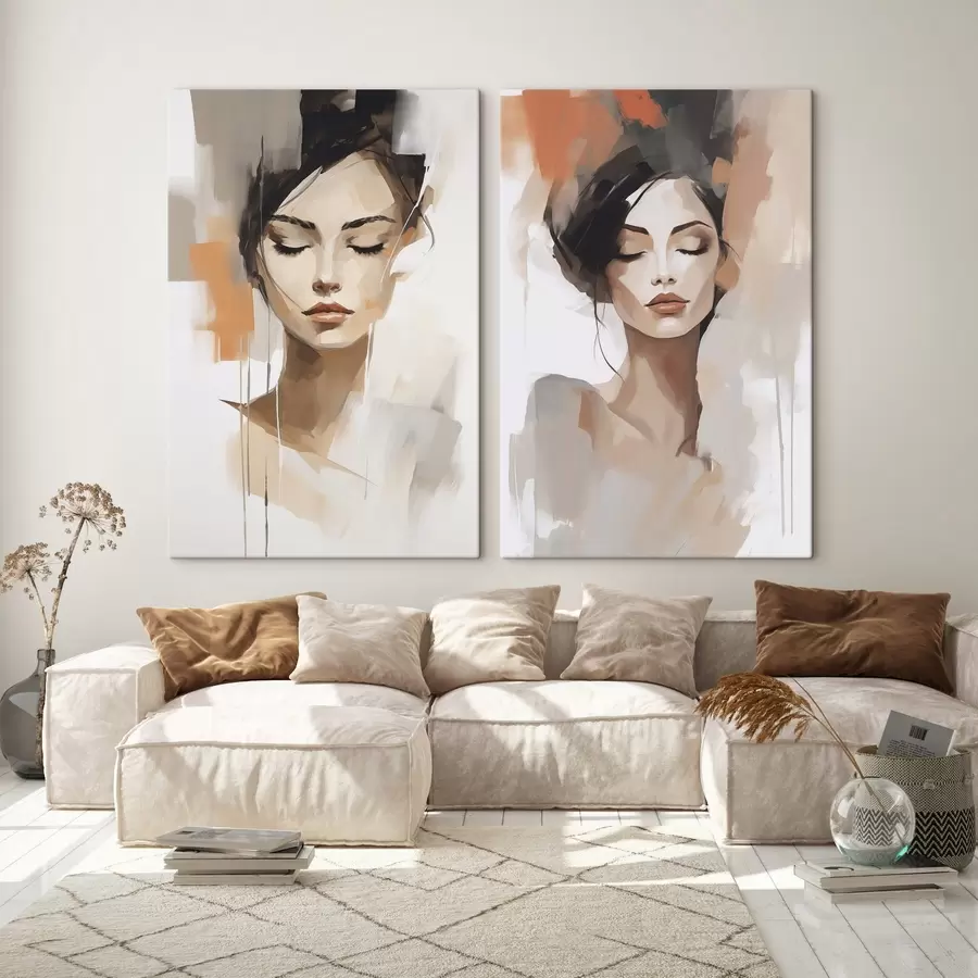 Paveikslėlis Abstraktus merginos portretas m01159