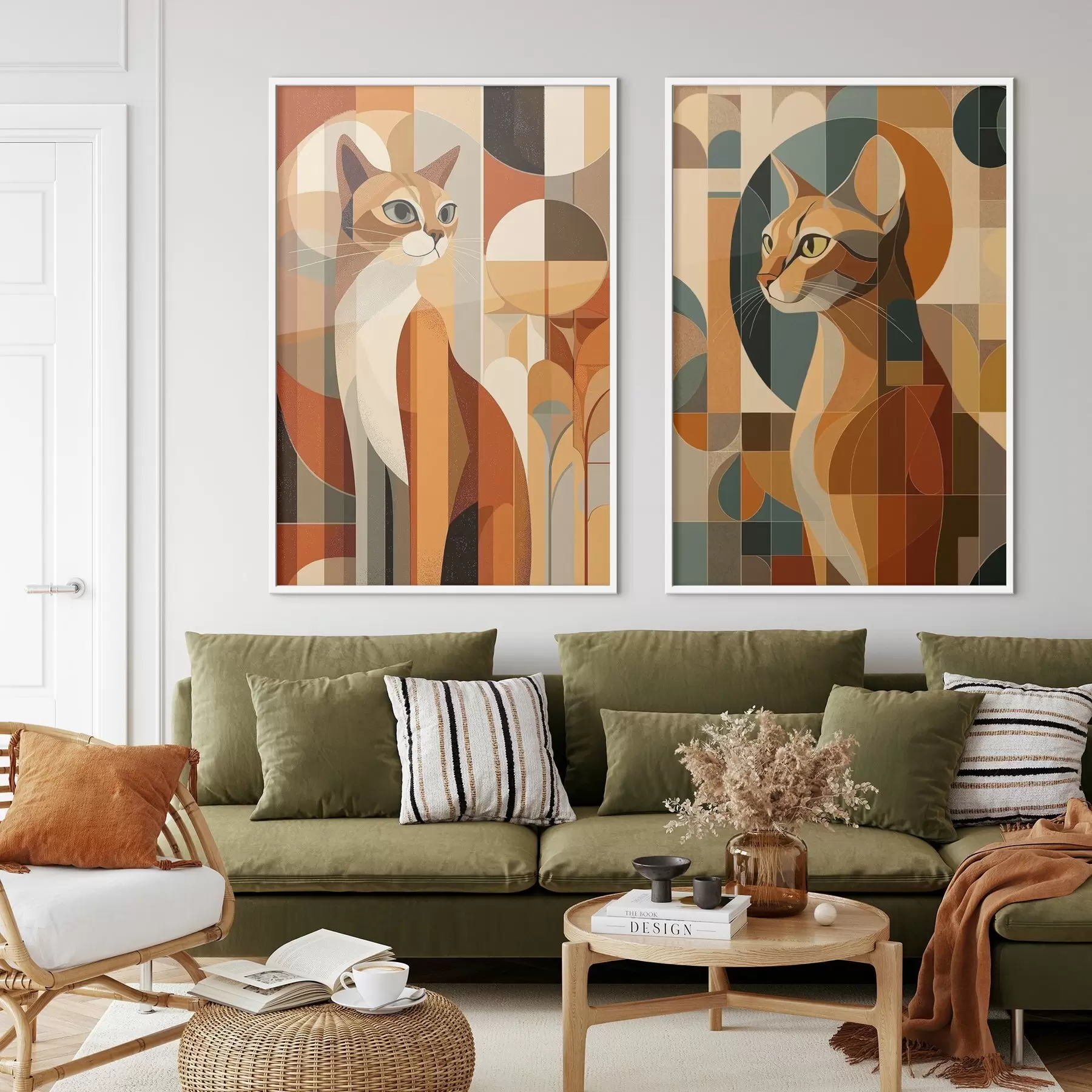 Fototapetai Abstrakčios katės d00841