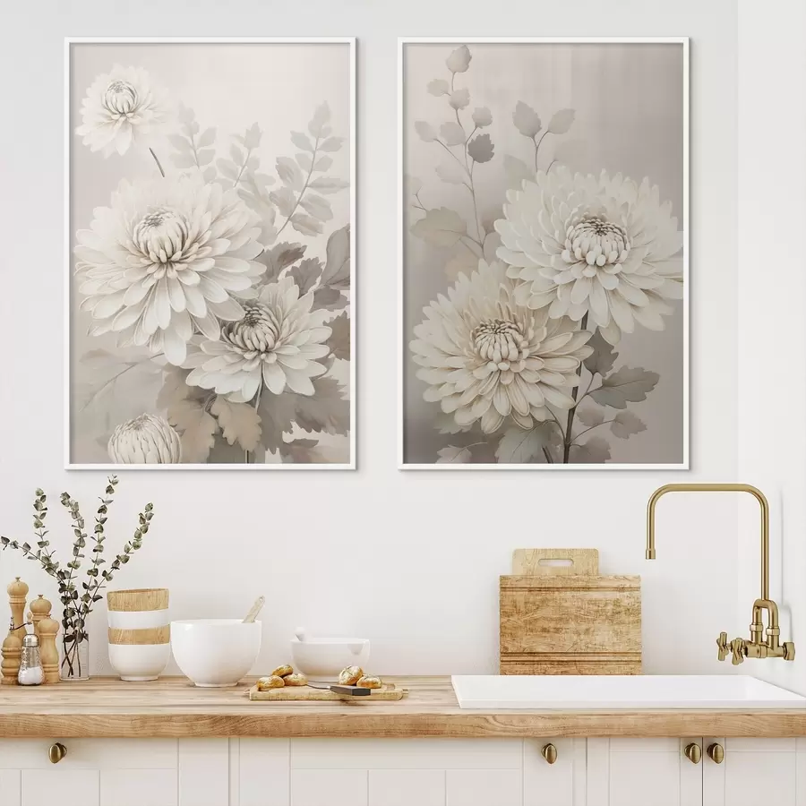 Fototapetai Abstrakčios chrizantemos d00856