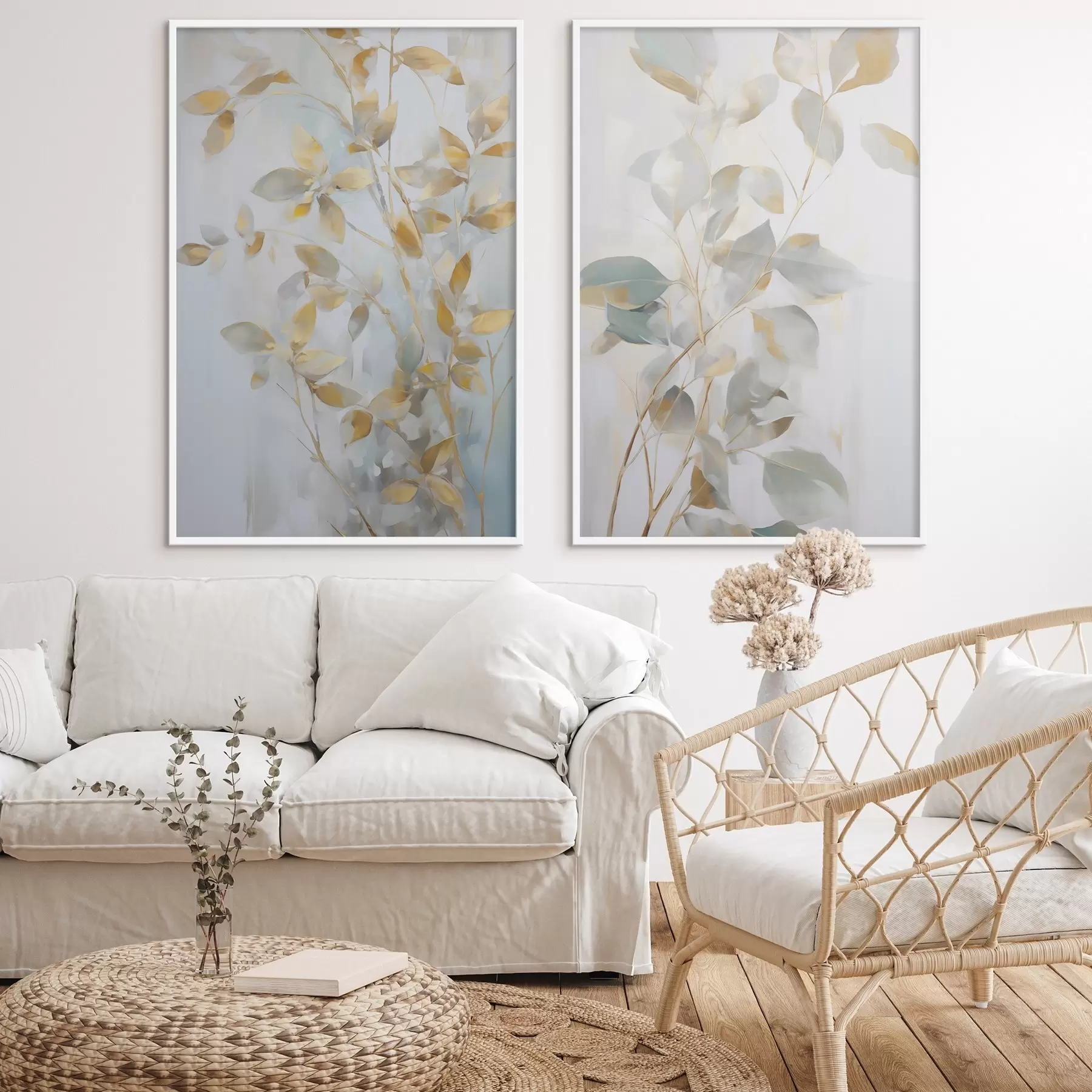 Fototapetai Abstraktūs lapai, imituojantys tapybą d00907