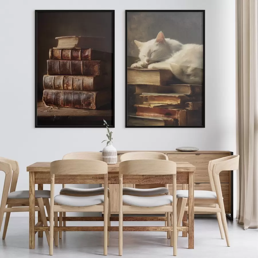 Fototapetai Katė ant knygų d00918