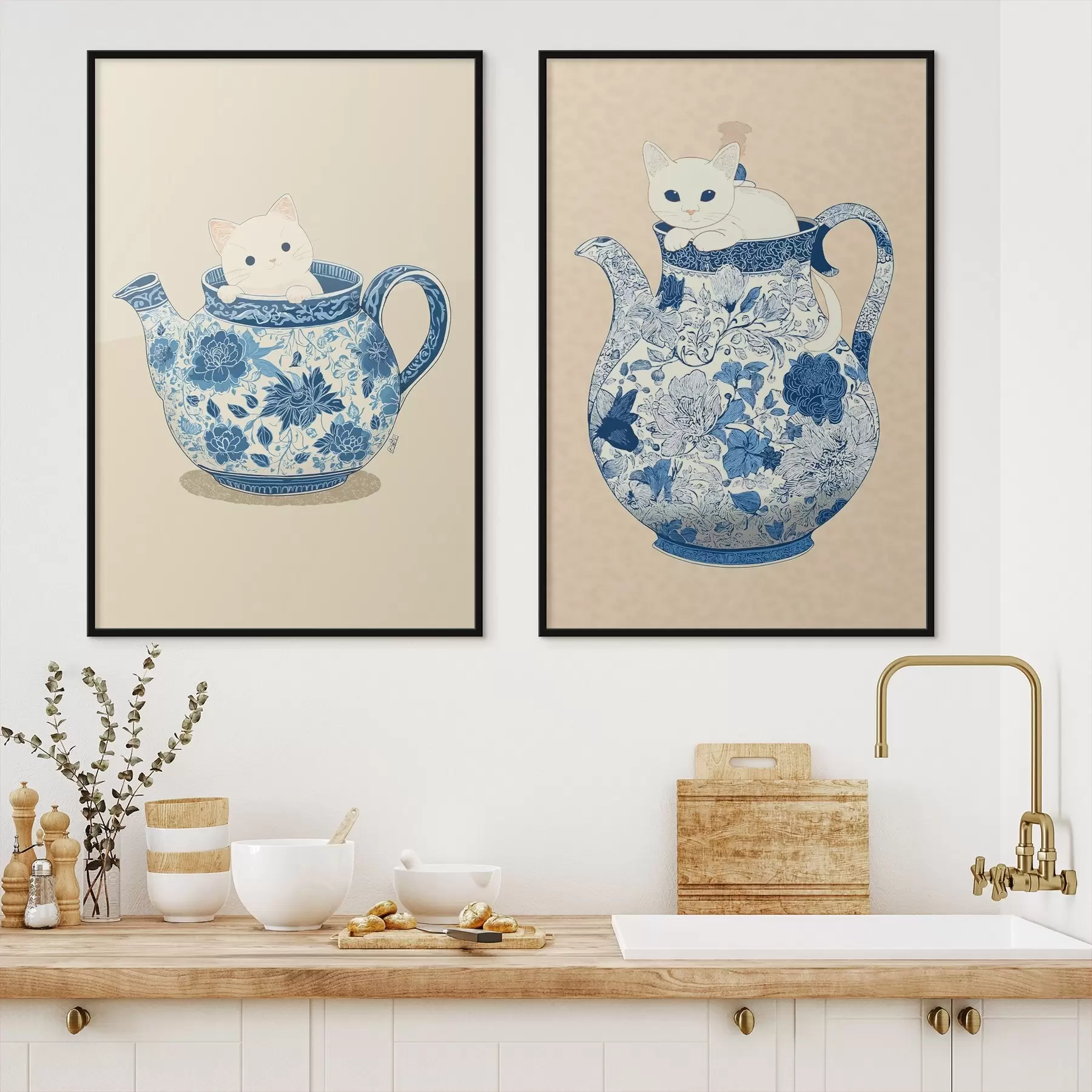 Fototapetai Katė ąsotyje d00920