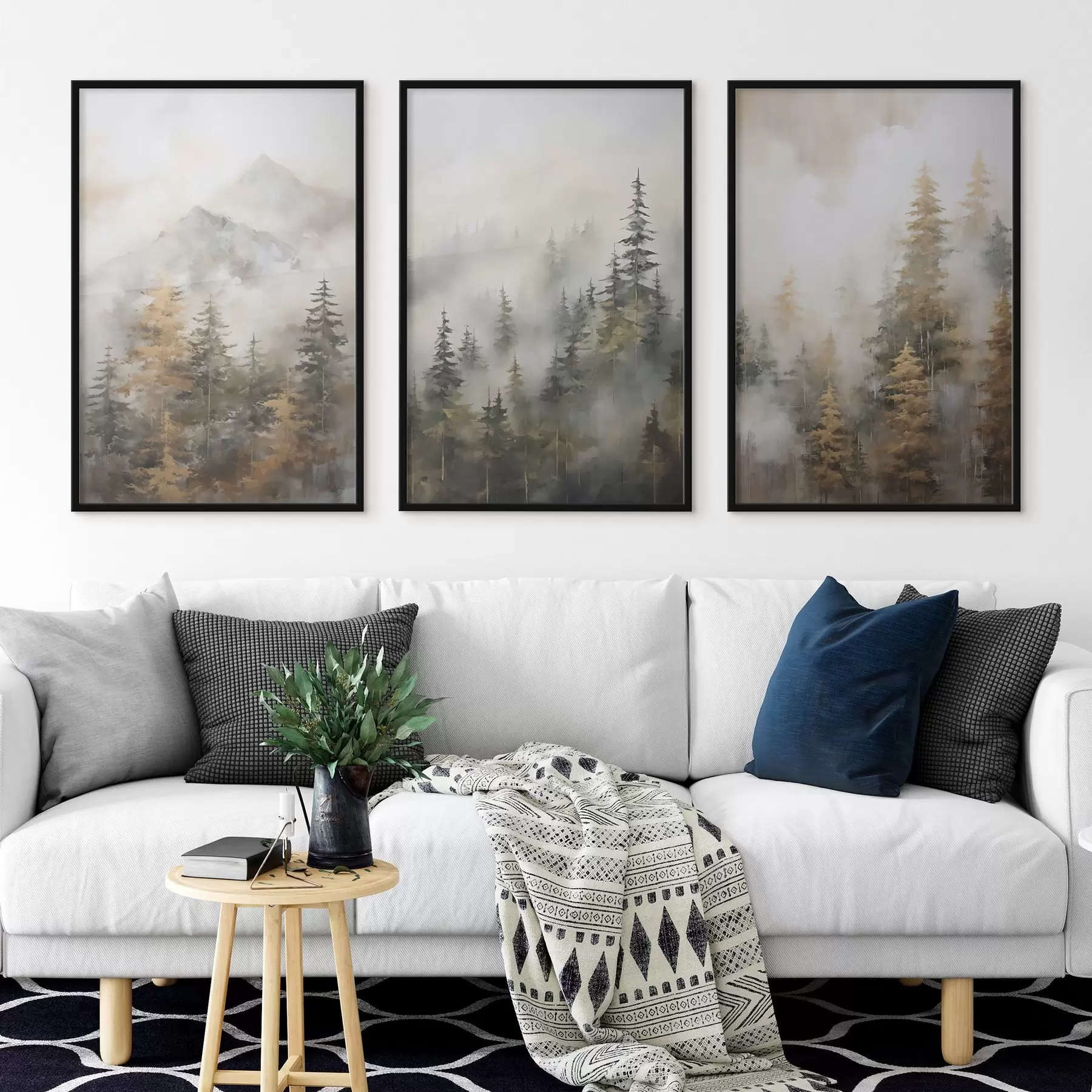 Fototapetai Miško imitacija tapyboje d00996