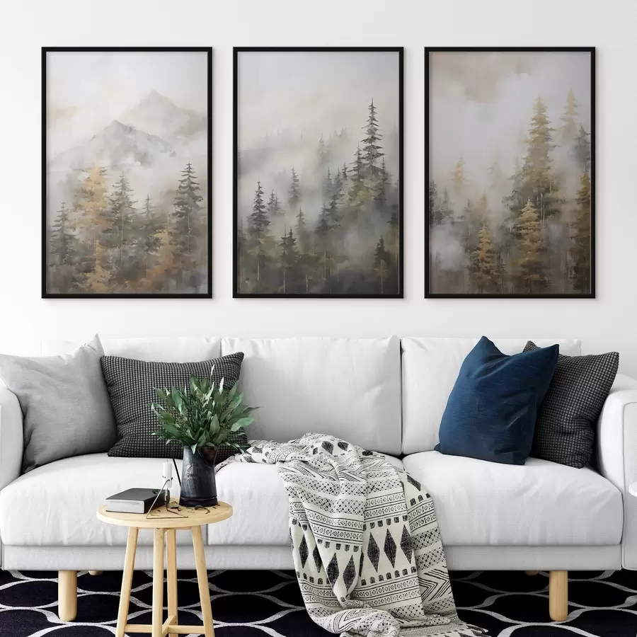 Fototapetai Miško imitacija tapyboje d00996