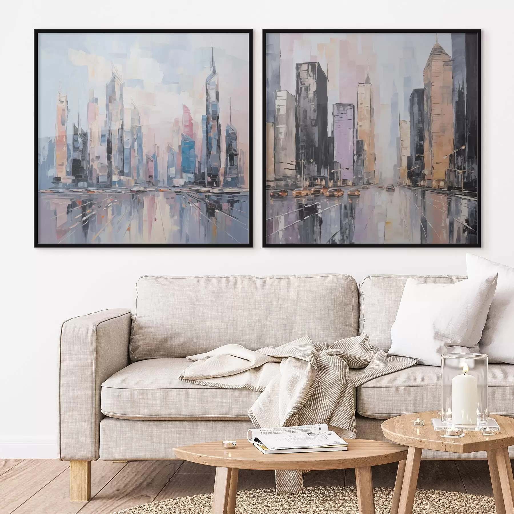 Fototapetai Abstraktus miesto tapybos imitavimas d01032