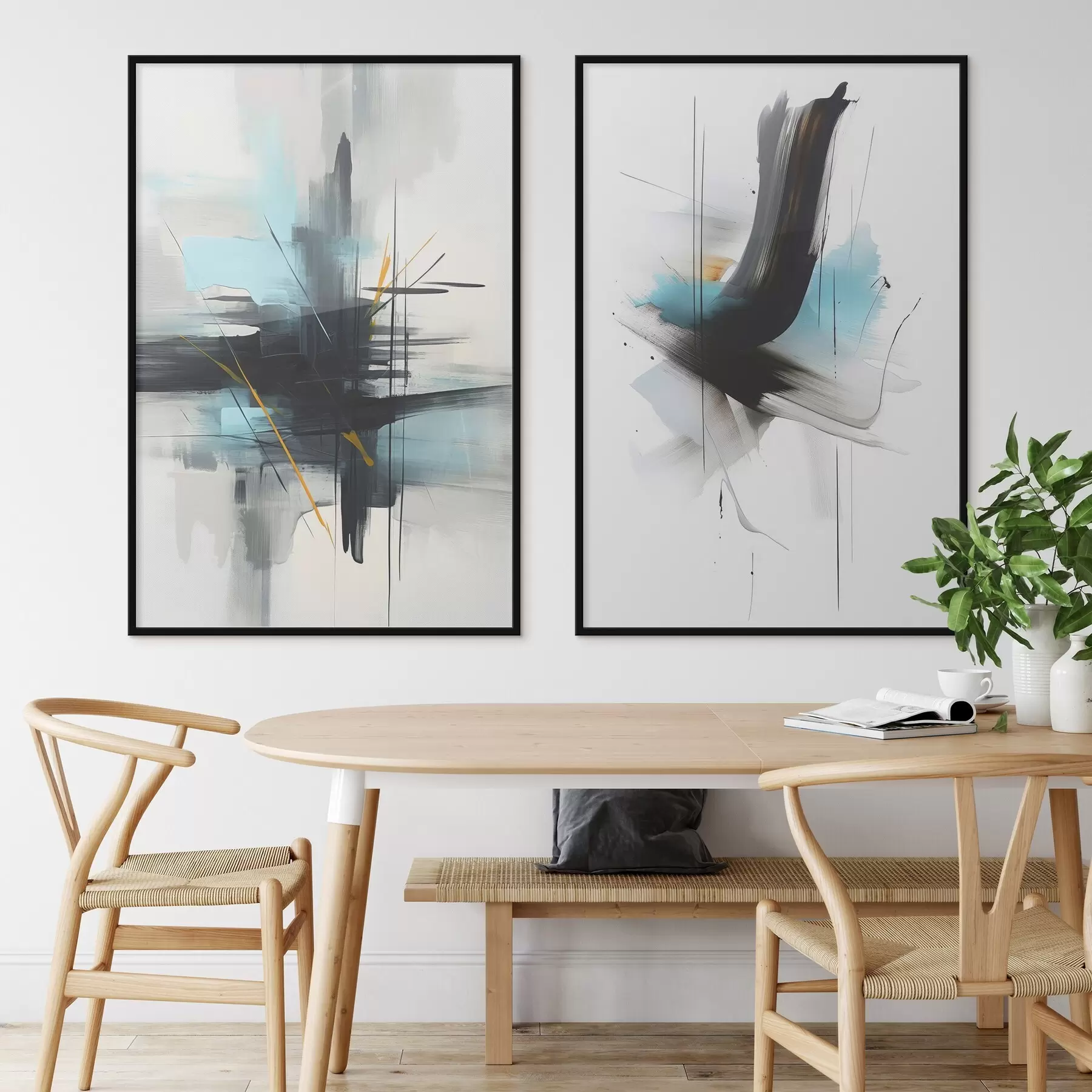 Fototapetai Abstrakcija su purslų ir teptuko potėpių imitacija d01037