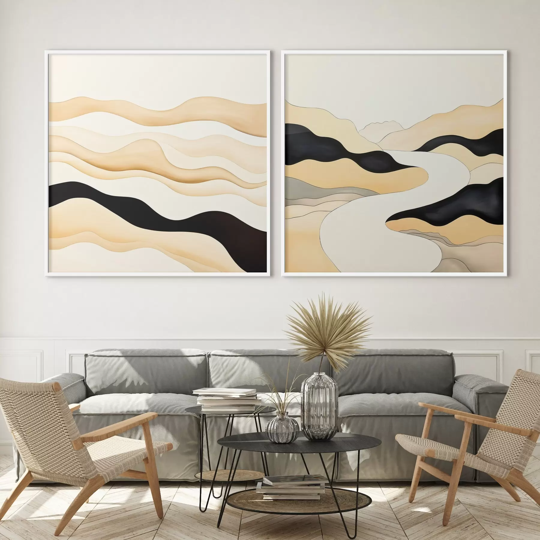 Fototapetai Abstrakčios formos, įkvėptos gamtos ritmais d00992