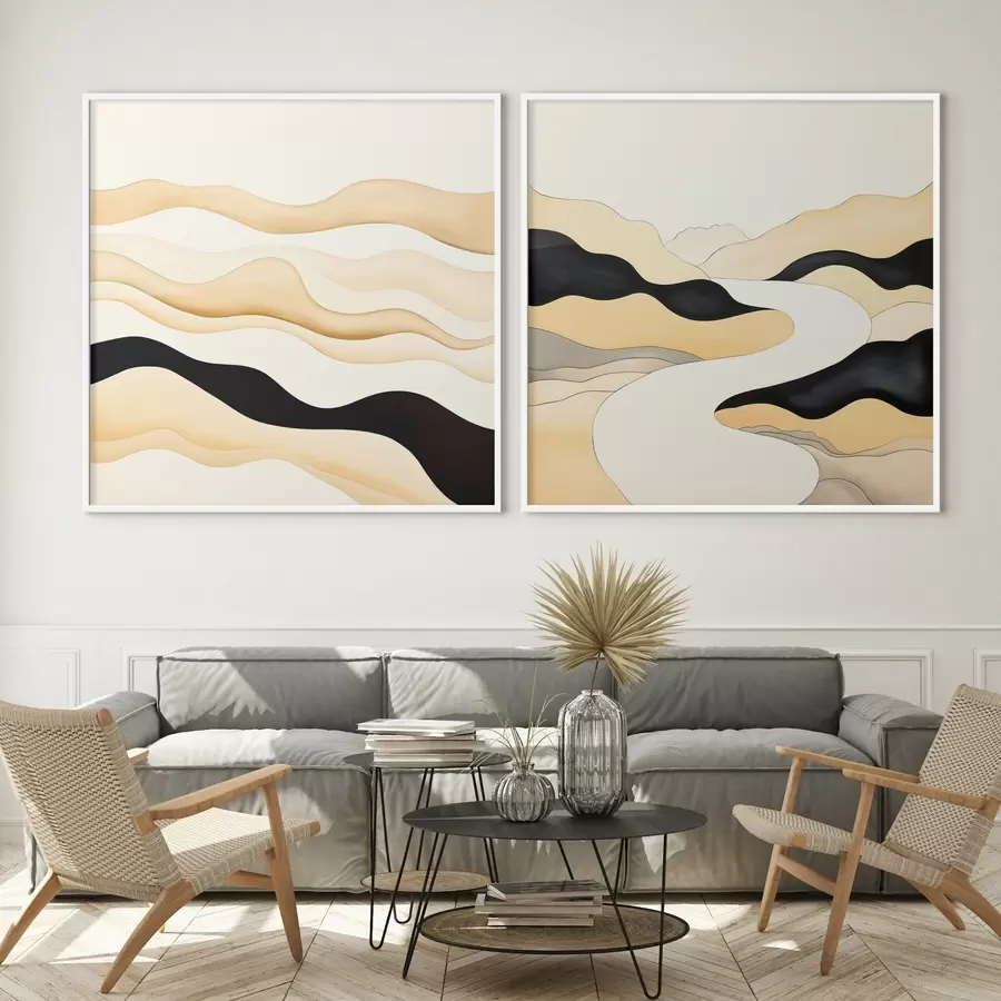 Fototapetai Abstrakčios formos, įkvėptos gamtos ritmais d00992