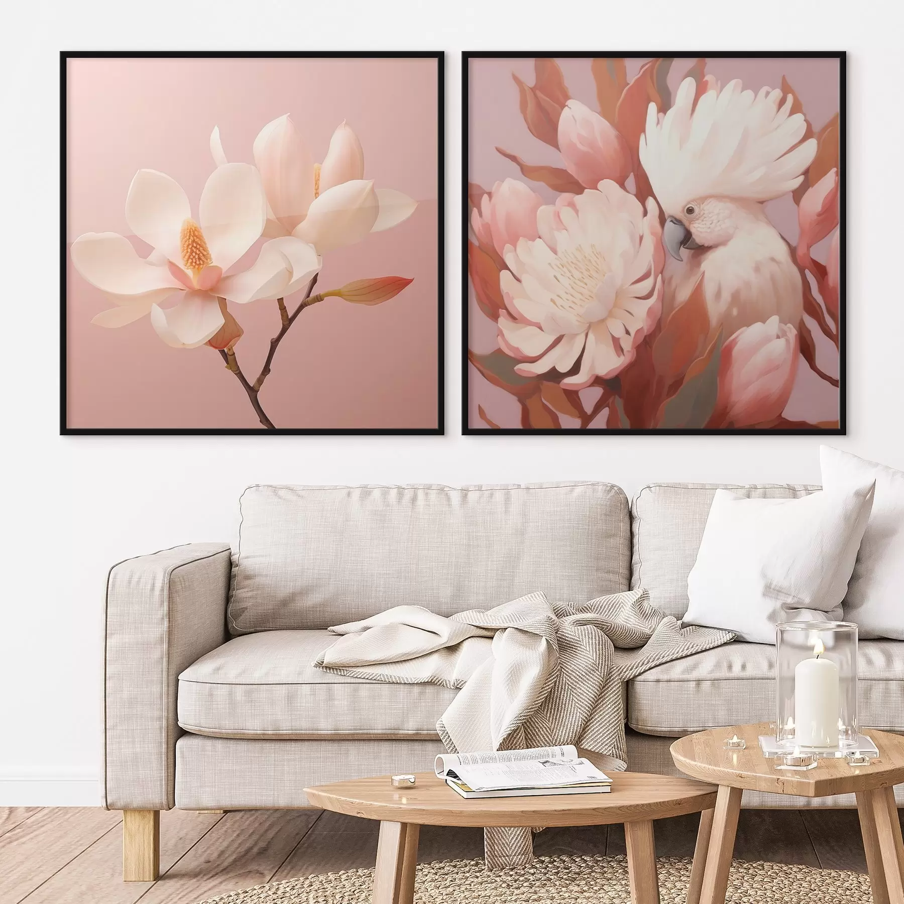 Fototapetai Gėlių kompozicija su paukščiu meniško iliustracijos stiliaus d00994