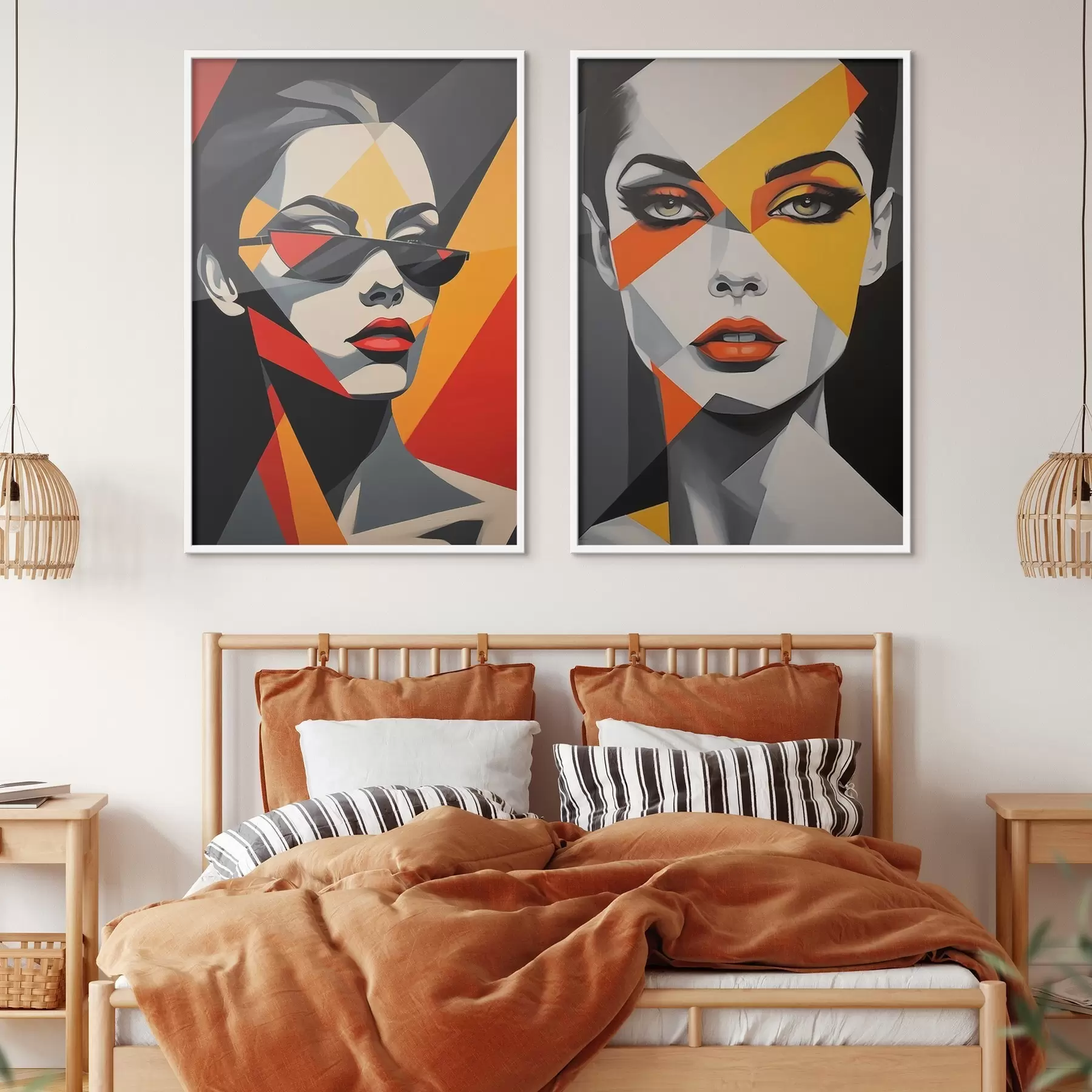 Fototapetai Abstrakčios portretai d01077