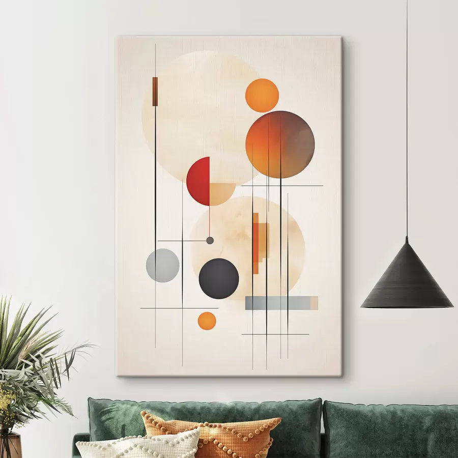 Paveikslėlis Geometrinė abstrakcija su sferomis s46976