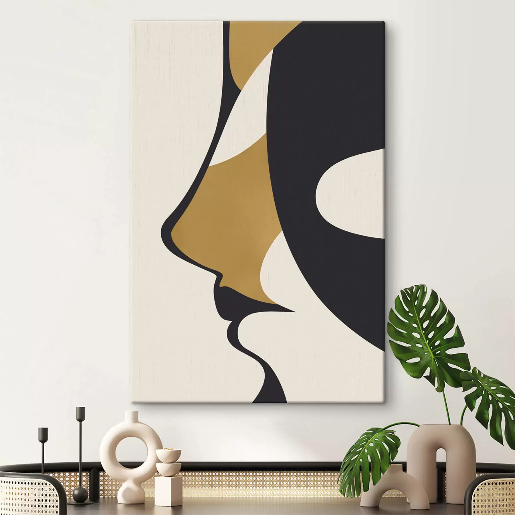 Paveikslėlis Veido abstraktus siluetas s47252