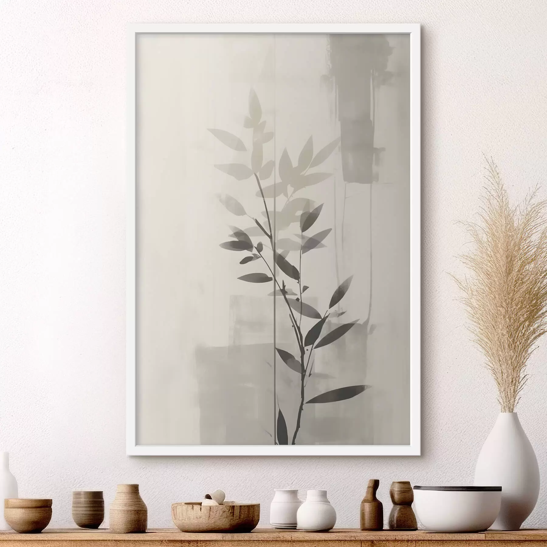 Fototapetai Abstrakčios lapų šakos f47102