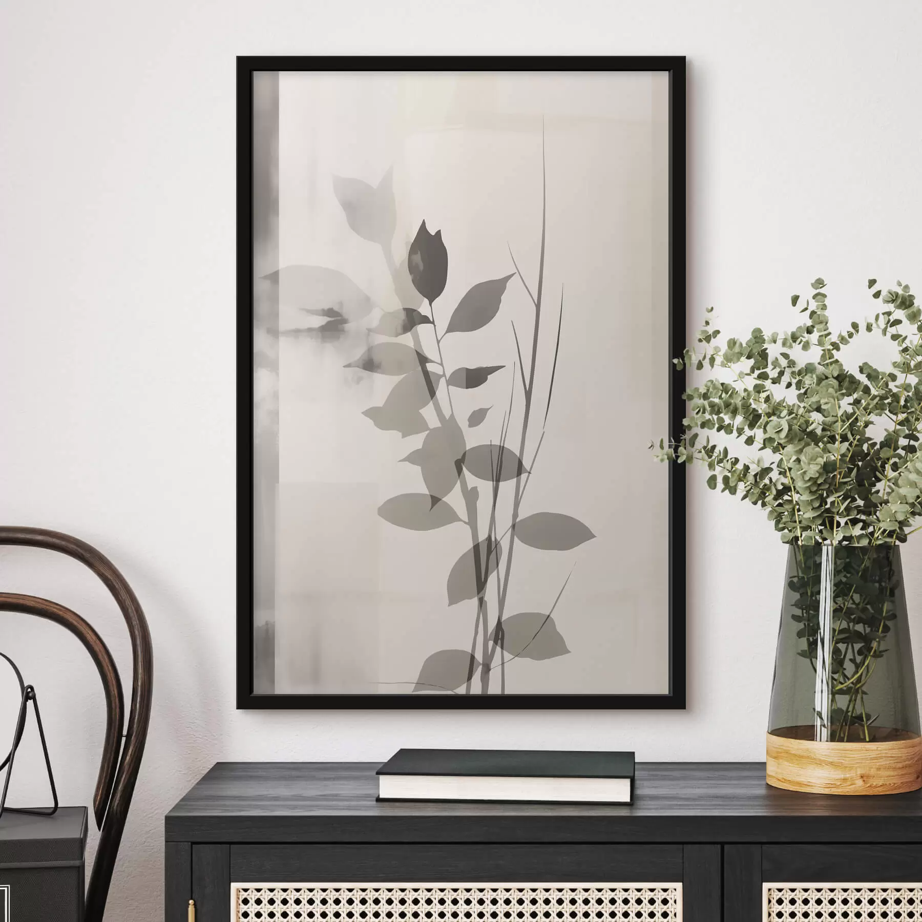 Fototapetai Abstrakčios lapų šakos f47103