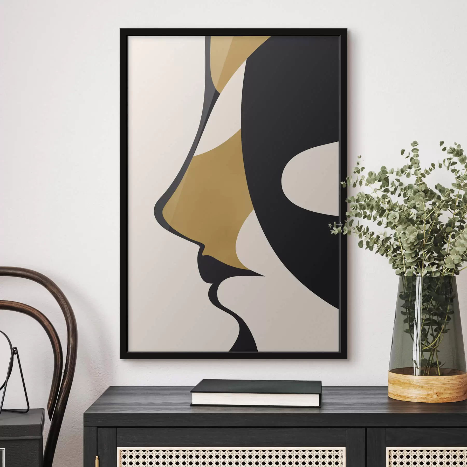 Fototapetai Veido abstraktus siluetas f47252