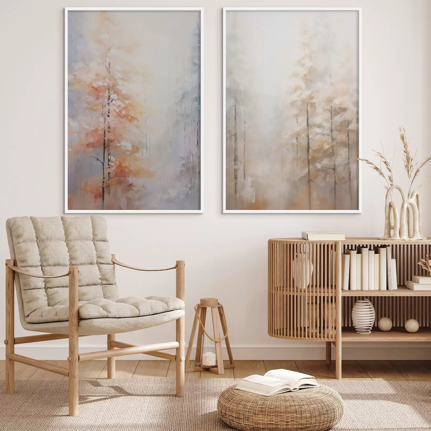 Fototapetai Rudens miško imitacijos tapyba d00833