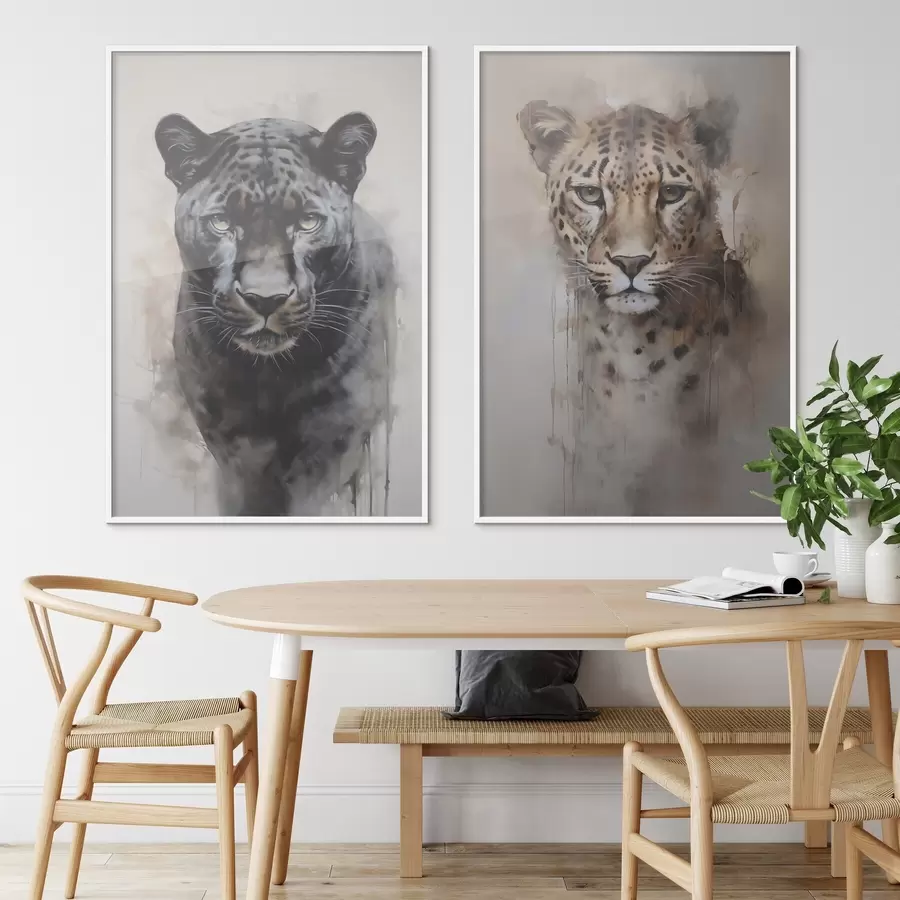 Fototapetai Panterė ir leopardas d00931