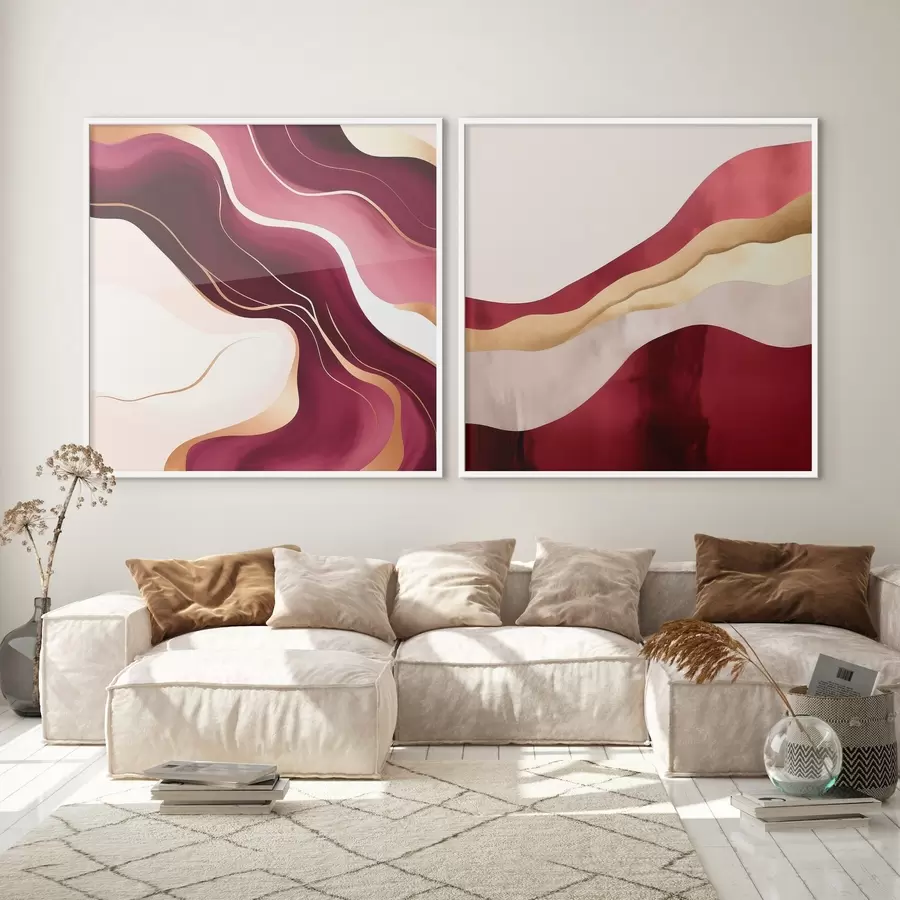 Fototapetai Banguotas abstraktumas, turtingos spalvos d00903