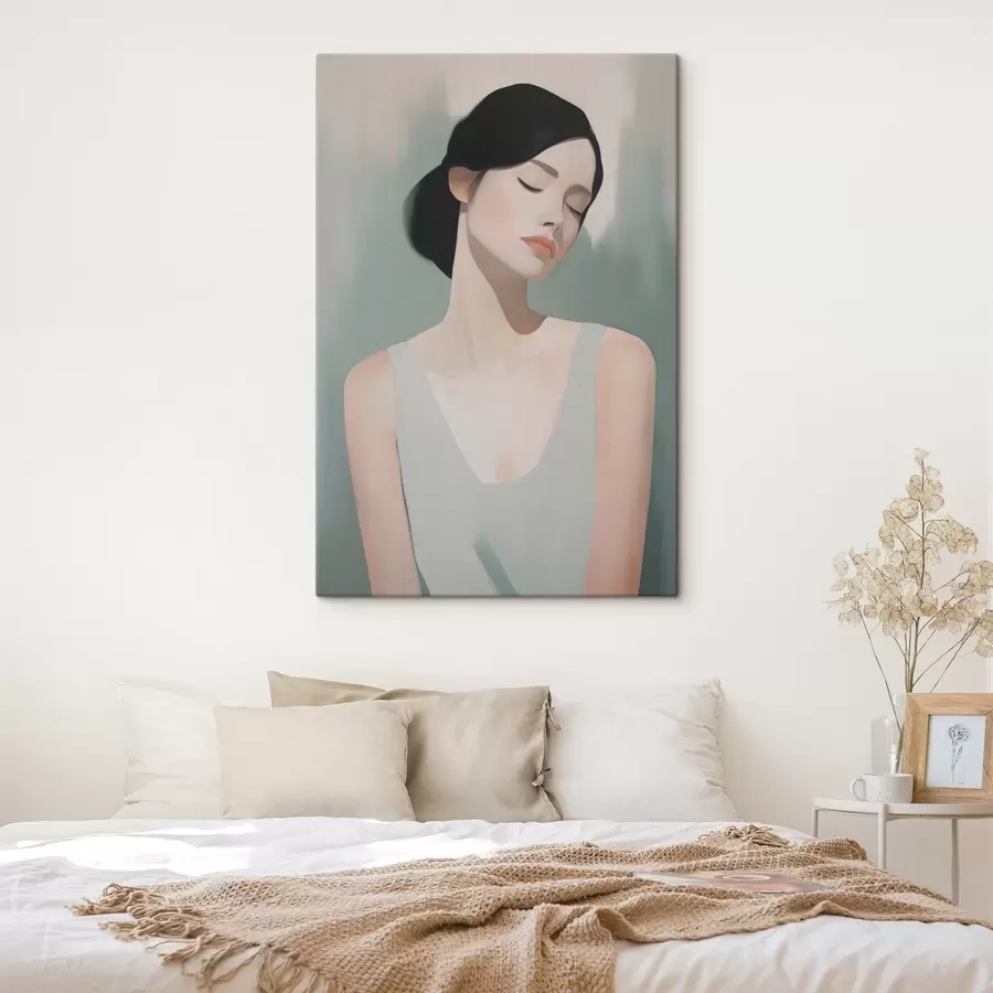 Paveikslėlis Mergina su užmerktomis akimis s47341