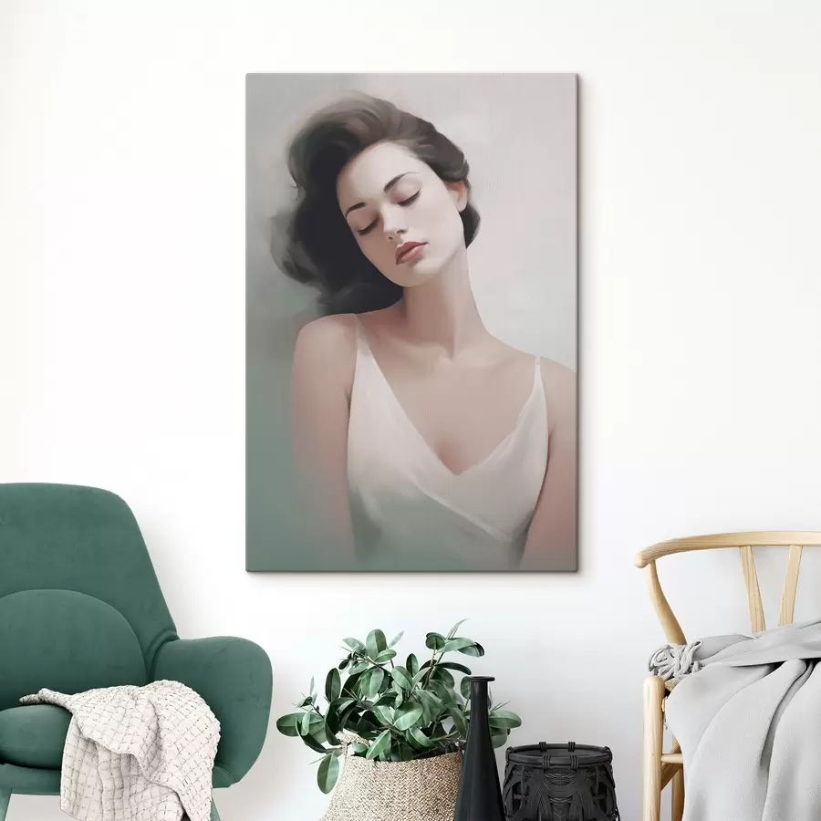 Paveikslėlis Merginos su užmerktomis akimis portretas s47342