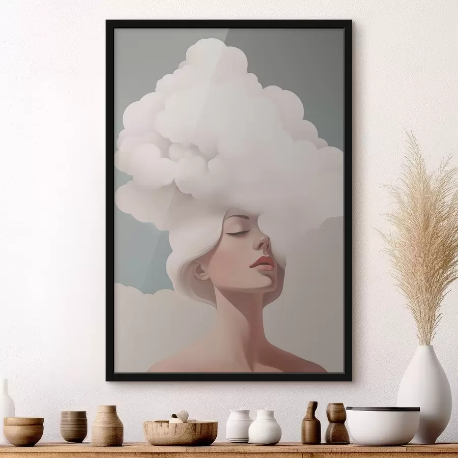 Fototapetai Mergaitė ir debesis f47338