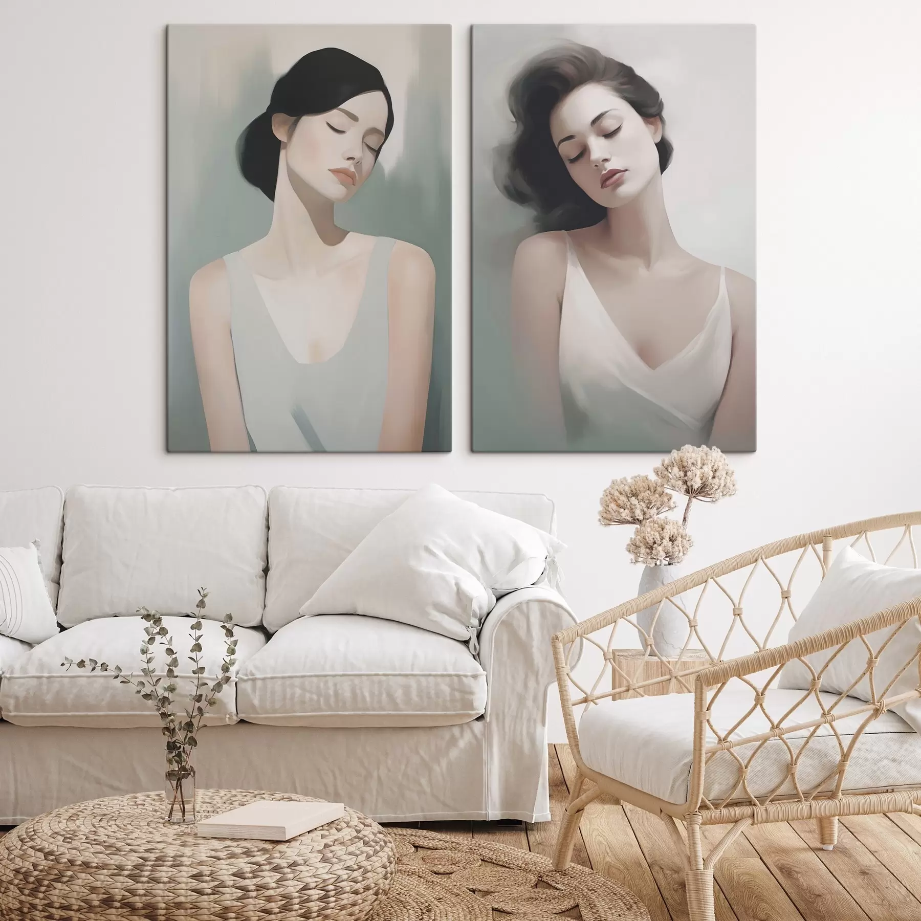 Paveikslėlis Mergina su užmerktomis akimis m01188