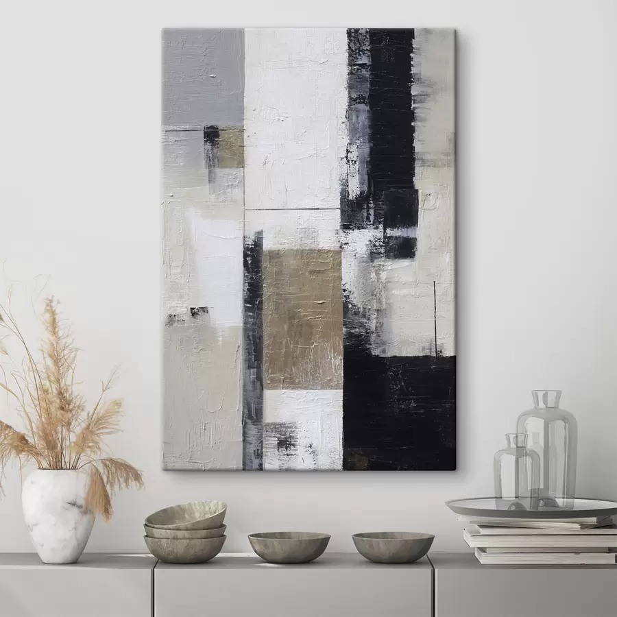 Paveikslėlis šiuolaikinė abstrakcija kontrastingomis spalvomis s47133