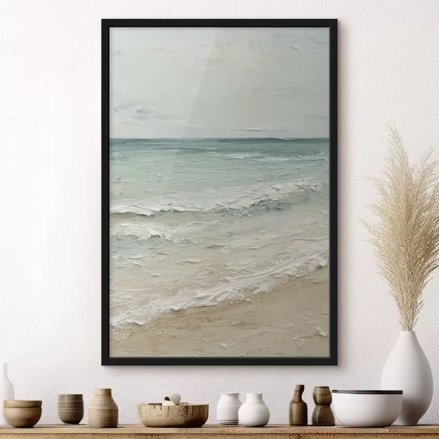 Fototapetai jūros pakrantė aliejaus tapybos stiliumi f47120