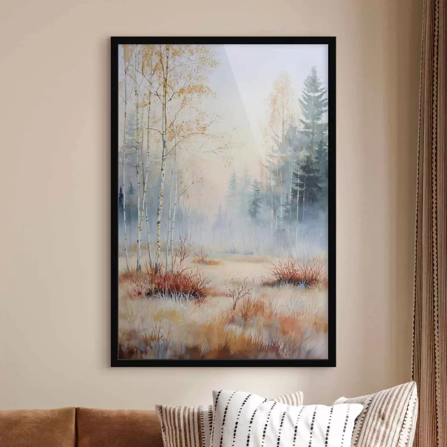 Fototapetai peizažas pirmieji šalčiai miške f47129