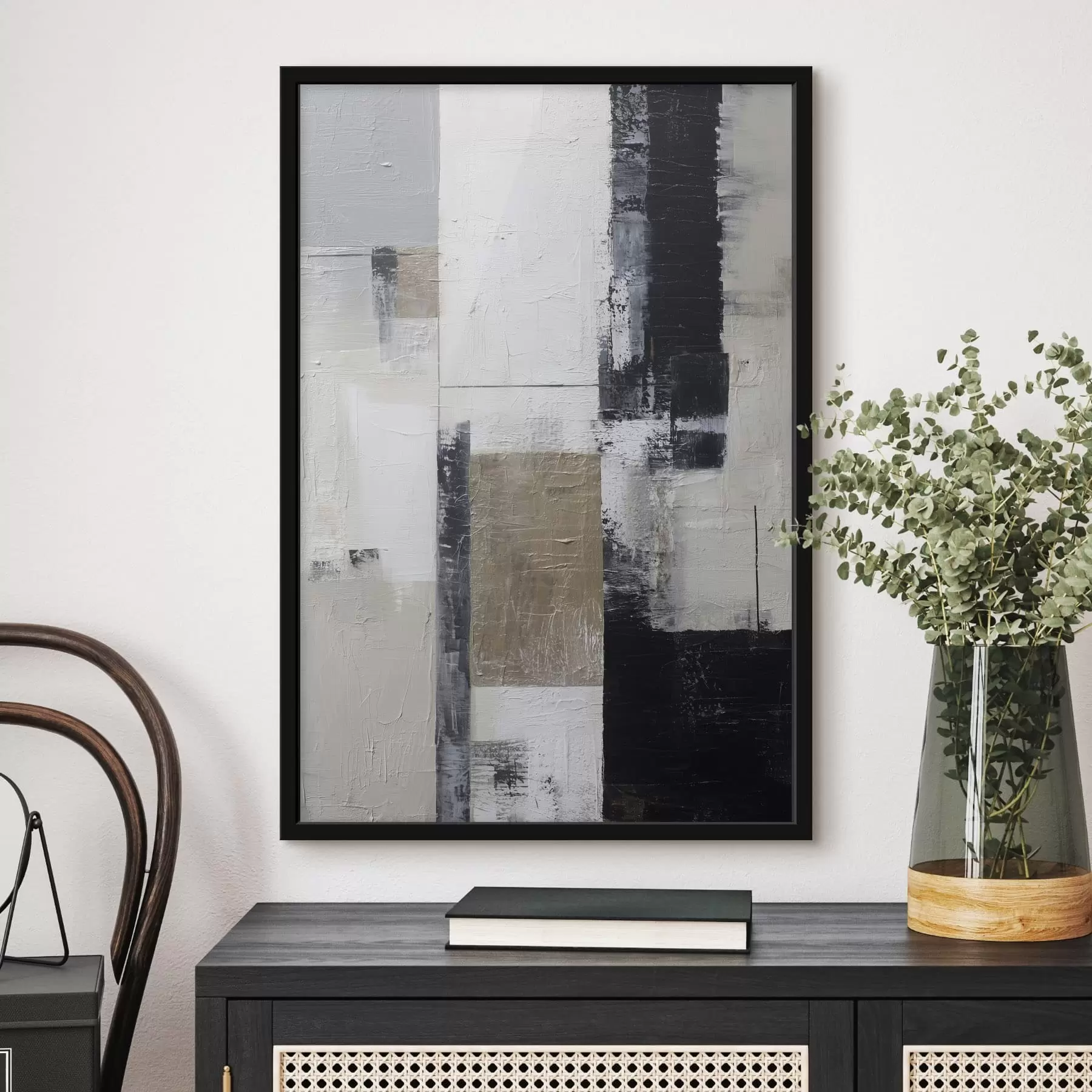 Fototapetai šiuolaikinė abstrakcija kontrastingomis spalvomis f47133