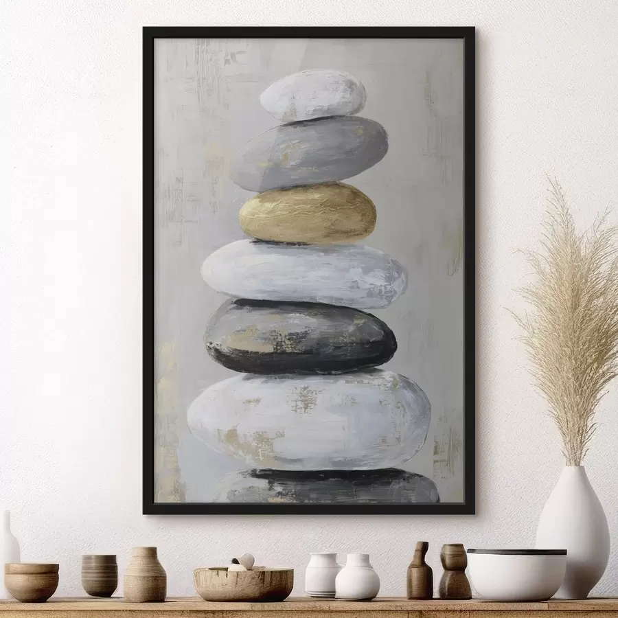 Fototapetai dideli akmenys tapybos stiliumi f47235