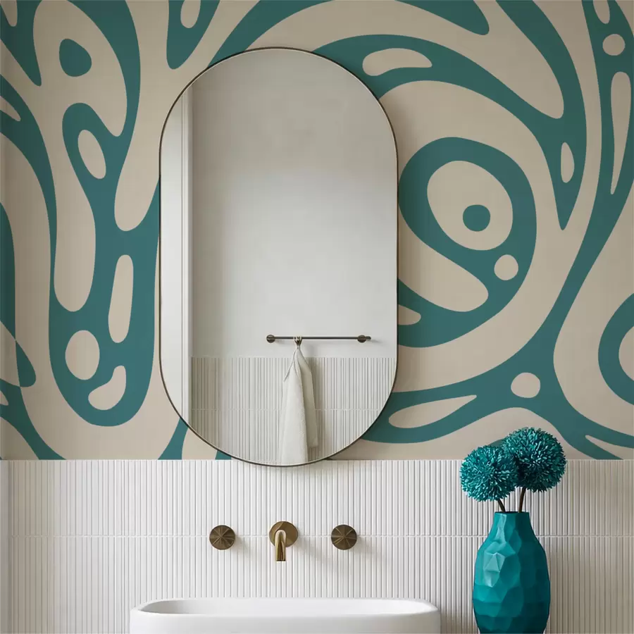 Fototapetai Abstraktus raštas su tekančiomis organinėmis formomis w05071