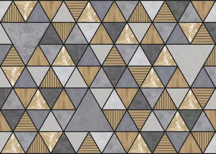 Fototapetai Trikampis ornamentas neutraliomis ir šiltomis spalvomis w05096v1