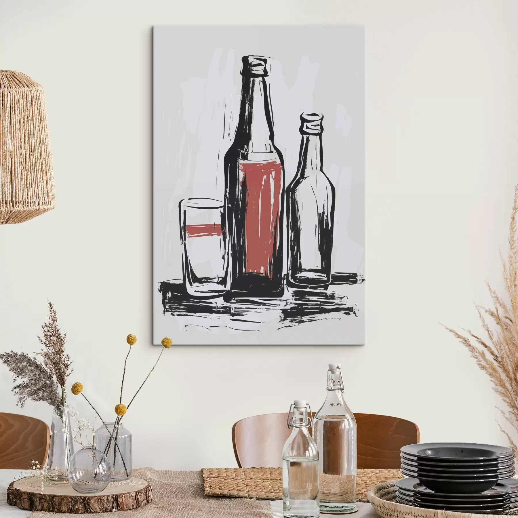 Paveikslėlis Buteliai ir stiklas s47493