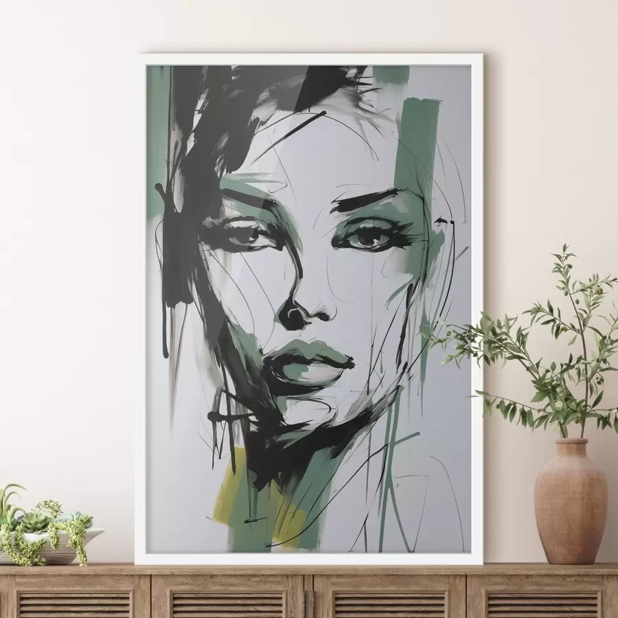 Fototapetai Abstraktus moters portretas f47499