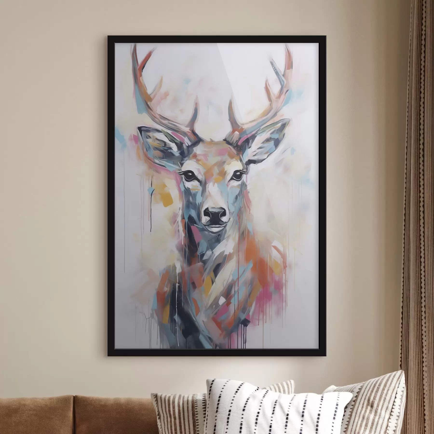 Fototapetai Elnių imitacijos tapyba f47503