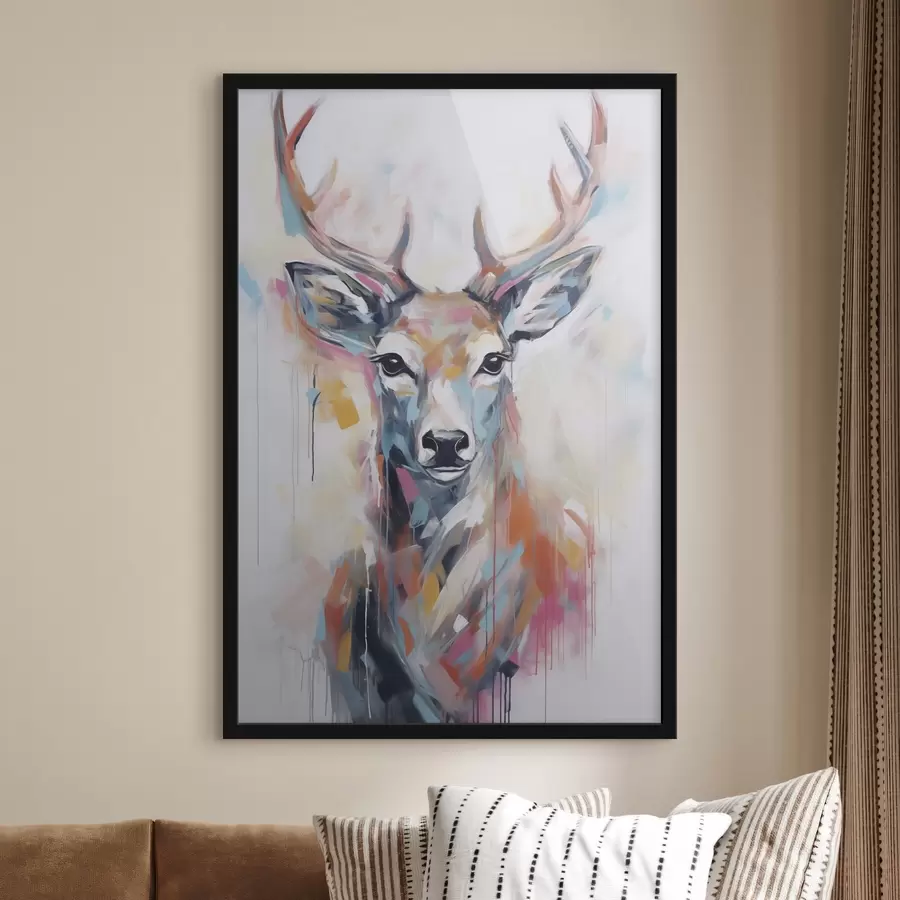 Fototapetai Elnių imitacijos tapyba f47503