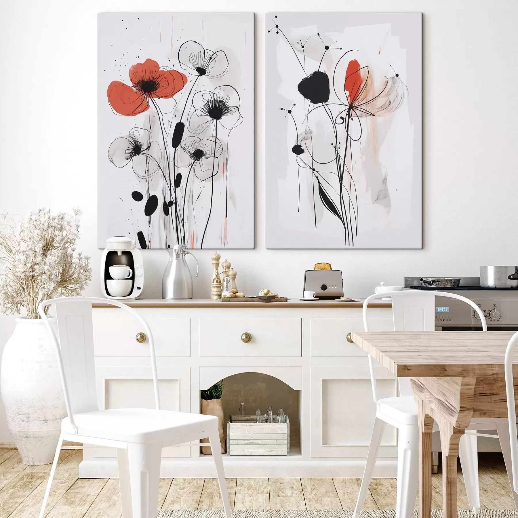 Paveikslėlis Abstrakčių gėlių imitacija piešinyje m01227