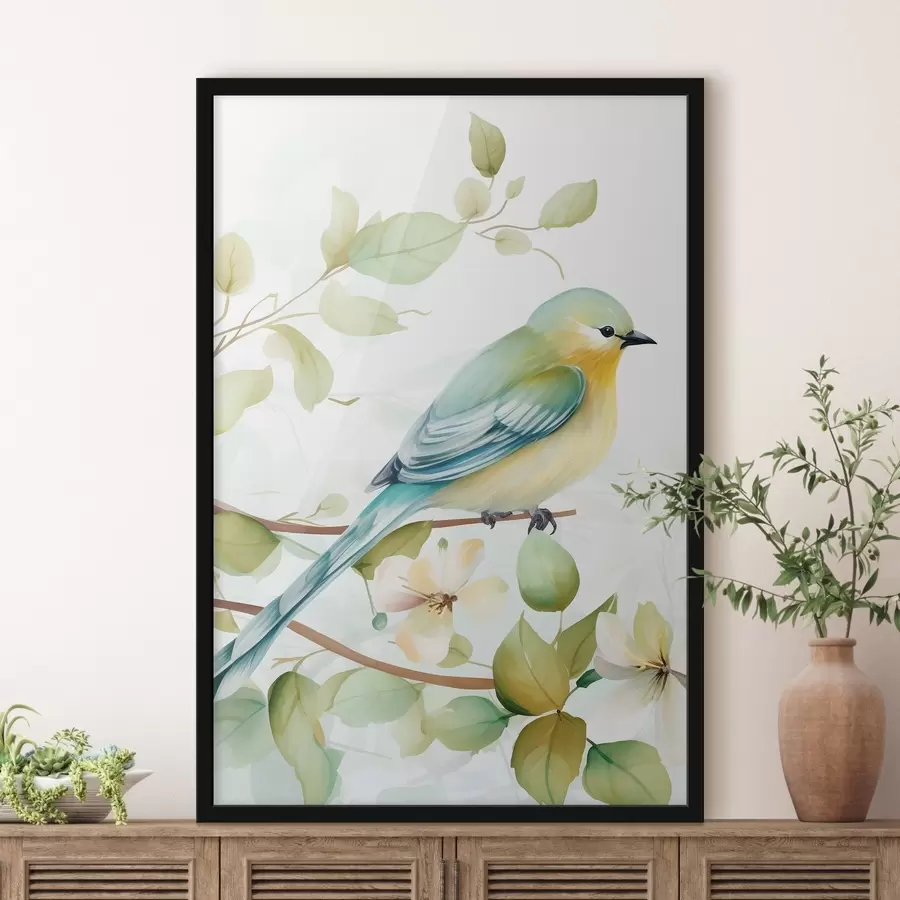 Fototapetai Titmouse ant šakos f46891