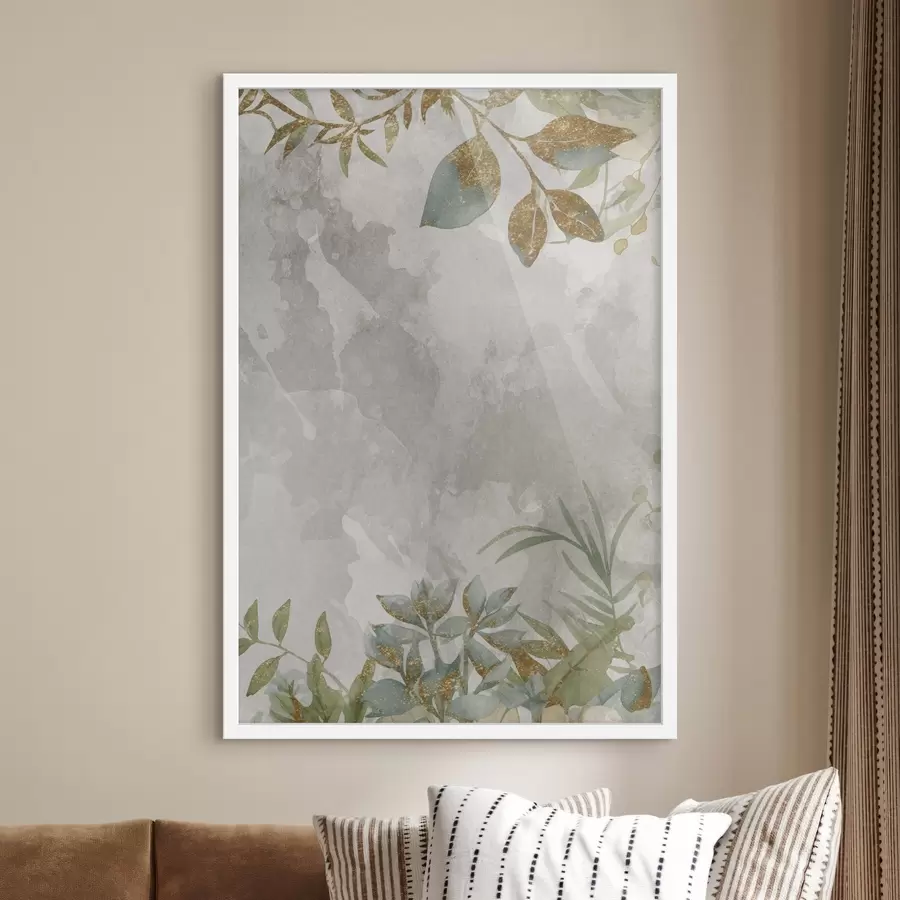 Fototapetai Augalai ant šviesaus fono f46894