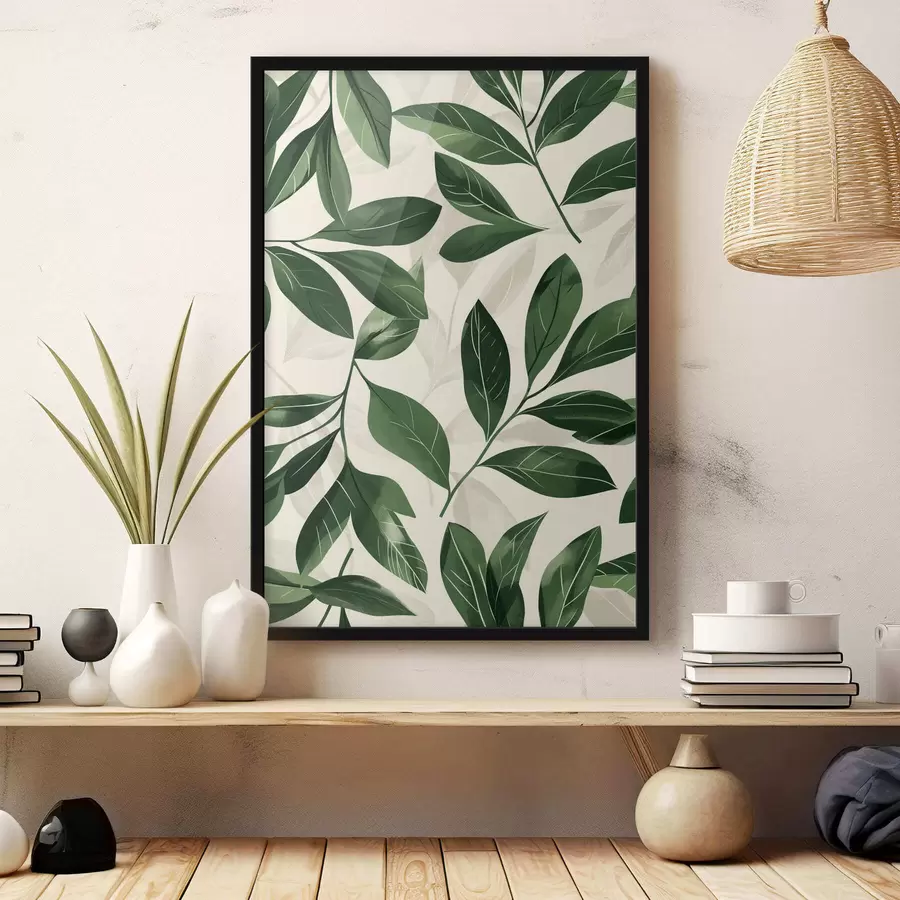 Fototapetai Babok ir palmių lapai f47457