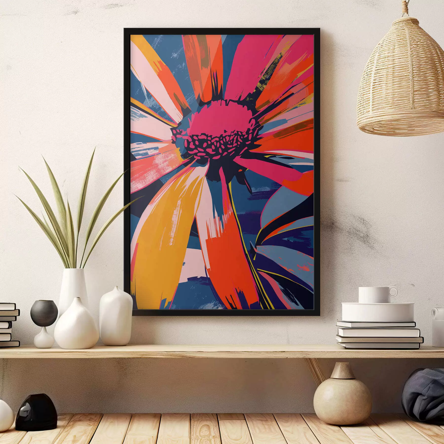 Fototapetai Spalvinga ramunė f47472