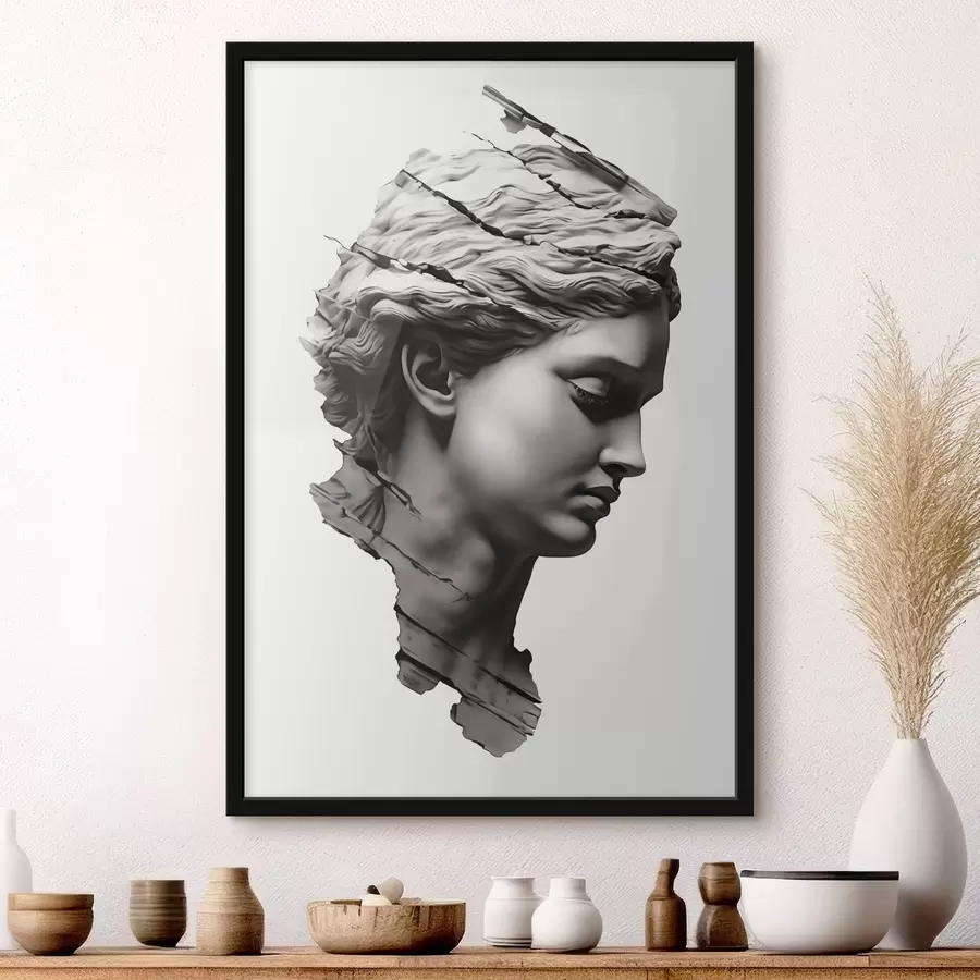 Fototapetai Antikinis moters profilis f47475