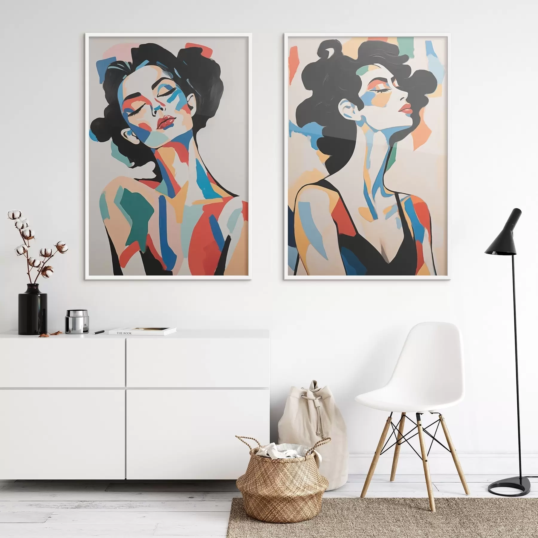 Fototapetai Abstraktūs moterų portretai d00543