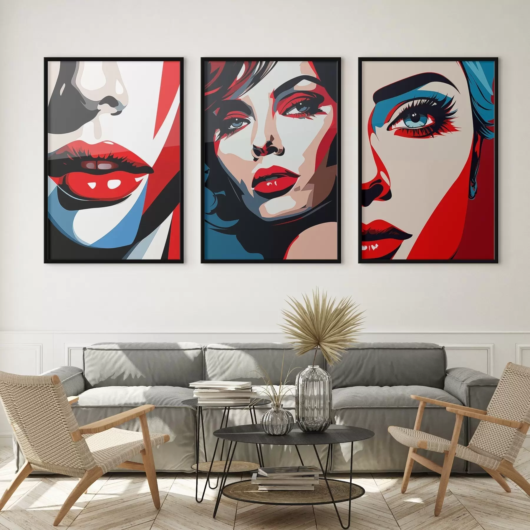 Paveikslėlis Spalvingi veidai d00558