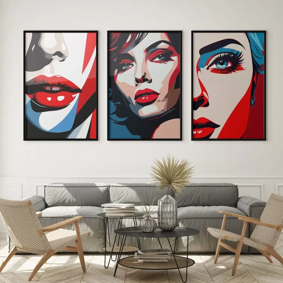 Fototapetai Spalvingi veidai d00558