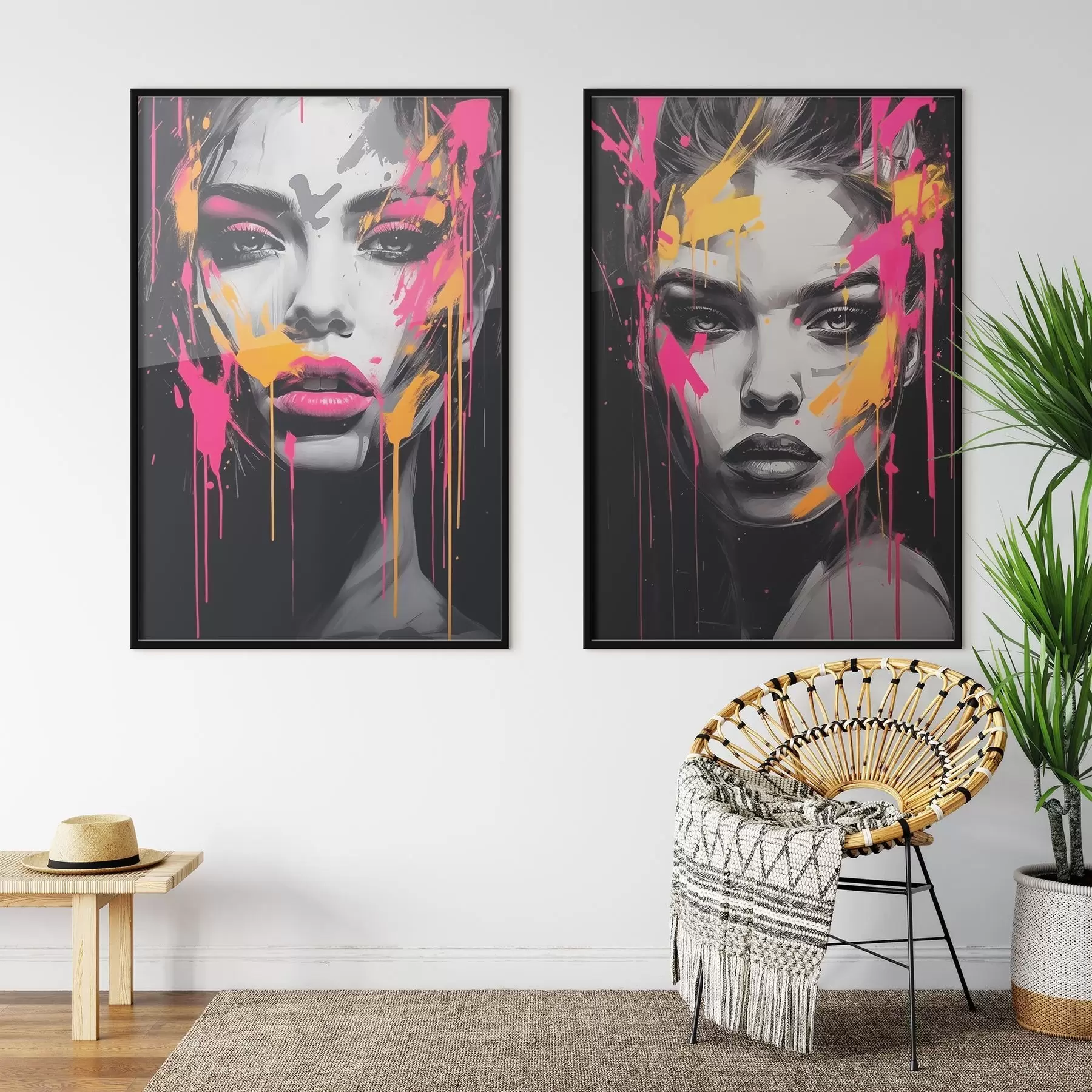 Fototapetai Portretai dažais d00584